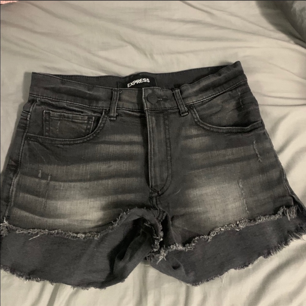 Express High Rise Shortie Shorts
